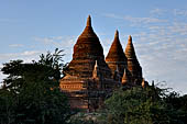 Bagan Myanmar. View of the various stupas close to Buledi. 